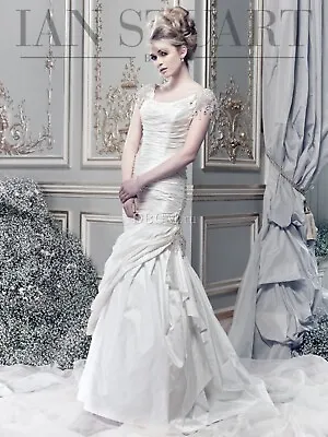 New Ian Stuart Boodles Wedding Dress Pure Silk Size 10 RRP £2400 • £79