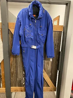 Vintage Bogner Blue Ski Suit One Piece Mens Size 44 Worn Once • $199