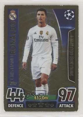 2015-16 Match Attax UEFA Champions League Limited Edition Gold Cristiano Ronaldo • $9.34