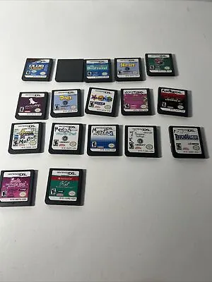 Lot Of 17 Nintendo Ds Games Authentic Loose Cartridges ~ Tested Working • $50.95