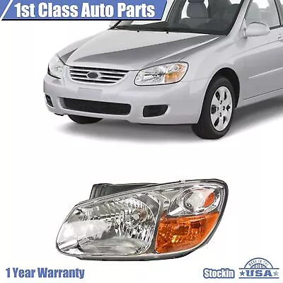 Headlight Assembly For 2007-09 Kia Spectra Left Clear Lens With Halogen Bulb • $93.52