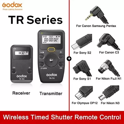  GODOX TR-C1 C3 N1 N3 S1 S2 P1 OP12 Wireless Remote Shutter Release Canon Sony • $79