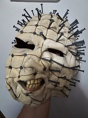 Spooky Halloween Mask From Classic Hell Raiser Movies Pin Head Vintage Mask  • $59.99