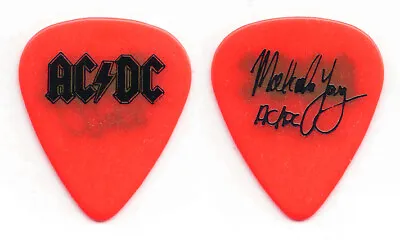 AC/DC Malcolm Young Signature Red/Black Guitar Pick - 1996 Ballbreaker Tour • $99.99