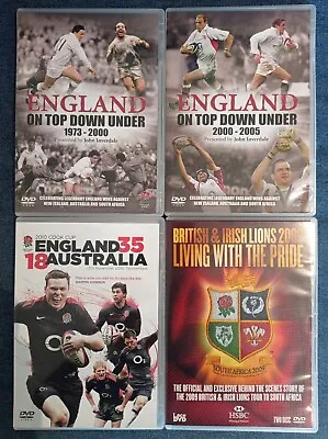 £12.98 • Buy England / British & Irish Lions Rugby Union DVD X 4 Job Lot See Pictures