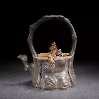 Chinese Yixing Zisha Clay Handmade Exquisite Monkey Teapot 14535 • $134.99