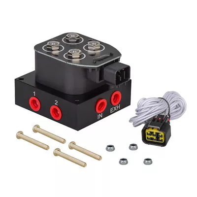 $63.99 • Buy Auto 12v Solenoid Valve Air Suspension System Air Ride Manifold Valve (0-300psi)
