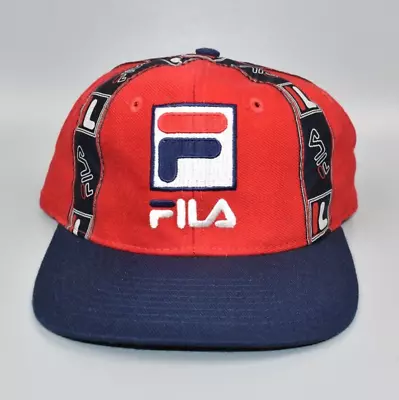 Fila Vintage 90's Hip Hop Style Snapback Cap Hat • $149.95