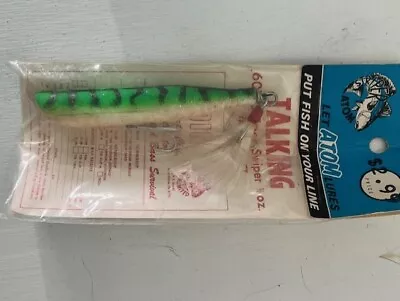 Vintage Atom Talking Striper Swiper- 7/8 Oz. Fishing Lure NIP • $14.99