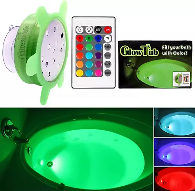 GlowTub Underwater Remote Controlled LED Color Changing Light For Bathtub Or Spa • £14.65