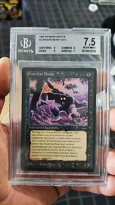 MTG Guardian Beast Arabian Nights BGS 7.5 NEAR MINT+ Magic The Gathering • $643.40