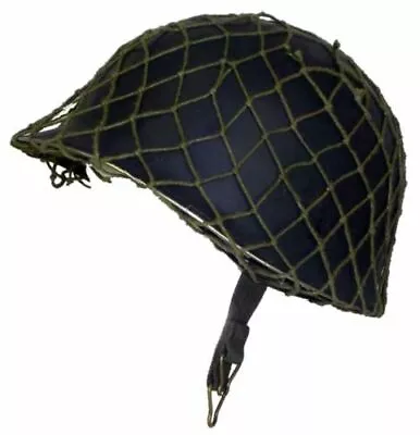 Ghillie Helmet Cover Universal Type Camouflage Net Cotton Mesh Olive Fits M1 • £5.45