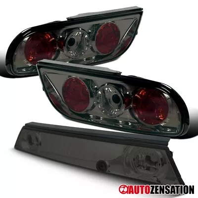 Fits 1989-1994 240SX S13 Hatchback Smoke Lens Tail Lights Trunk Lamps+Center • $87.38