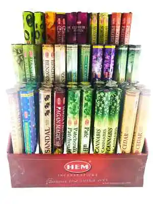 Hem Brand Incense U CHOOSE Great Quality 20-240 Sticks Hexagon Aroma  FREEPOST • $3.99