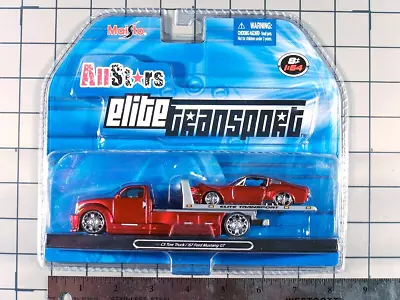 Maisto 2007 All Stars Elite Transport CS Tow Truck & '67 Mustang GT Candy Red • $23