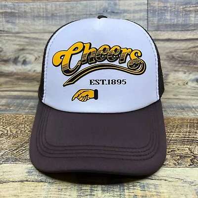 Cheers Unisex Trucker Hat Brown Snapback 80s Sitcom Retro TV Adjustable Ball Cap • $19.99