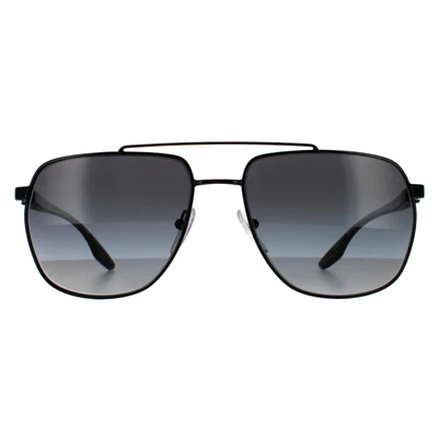 $293.70 • Buy Prada Sport Sunglasses PS55VS 1BO5W1 Matte Black Grey Gradient Polarized