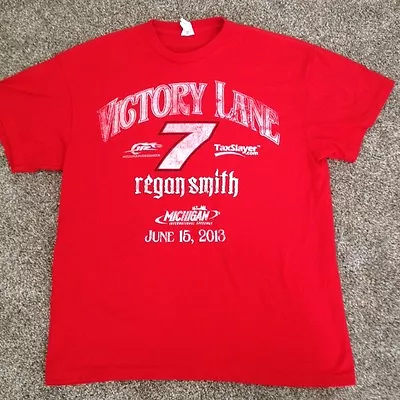 Regan Smith #7 Michigan 2013 Victory Lane Large Pit Crew Shirt From Dale Jr Team • $15