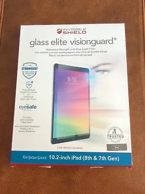 $15 • Buy InvisibleShield By Zagg Glass Elite VisionGuard+ Blue Light Protector 10.2  IPad