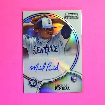 2011 Bowman Sterling Michael Pineda #d/199 Rookie Auto Refractor #1 • $14.99