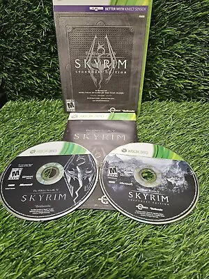 The Elder Scrolls V: Skyrim - Legendary Edition (XBOX 360 2013) No Map Tested • $8.88