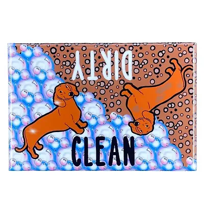 Brown Dachshund Dog Dishwasher Magnet Kitchen Cleaning Accessories Home Decor • $9