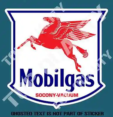 VINTAGE MOBIL GAS Decal Sticker Vintage Petrol Americana Hot Rod Bowser Stickers • $3.57