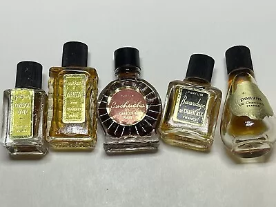 VTG LES GRANDS PARFUMS 5 MINI PERFUME Bottles • $14.99