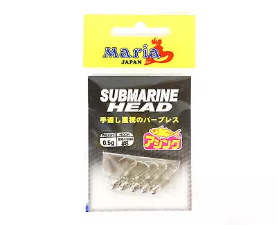 Maria Jig Head Submarine 0.5 Grams  Size 8 (3703) • $10.36