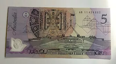 Australia 1992 $5 Banknote Cole/fraser Ef Pale Green Ab  • $25