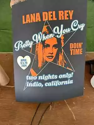 Lana Del Rey Coachella Indio California April 12th 19th 2024 Poster • £20.39