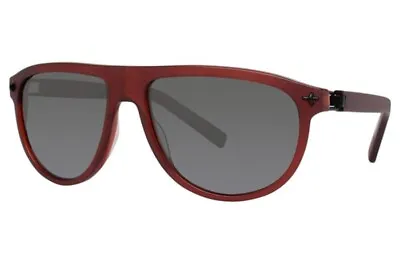 NEW OGA MOREL Sunglasses 7868 7868O Polarized Lens Matte Dark Red RN025 France • $99