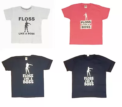 Kids Gamer T-Shirt Floss Like A Boss Dance Gaming Ages 5-11 Years Various Colour • £4.99