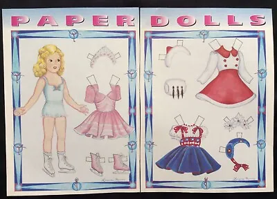 Sonja Henie Magazine Paper Doll1997 By Loraine Morris VTG • $4.95