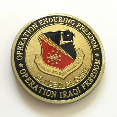 379th Air Expeditionary Wing PERSCO OIF OEF Al Udeid AB Qatar Challenge Coin • $35.39