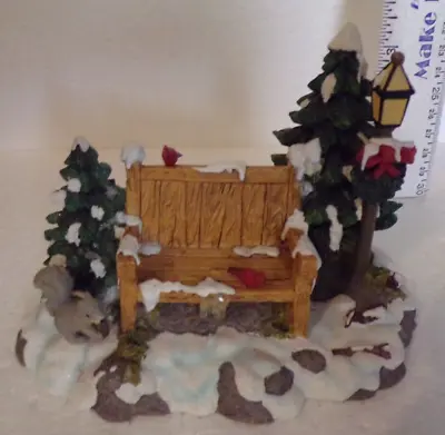 Look Dept. 56 Village Accessories Mill Creek Park Bench Display Has Box • $35