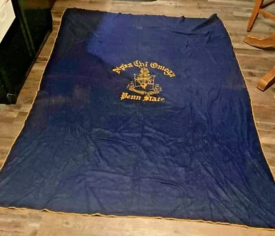 $89.35 • Buy Super Rare Vintage PSU Sorority Wall Tapestry/Blanket Alpha Chi Omega Penn State