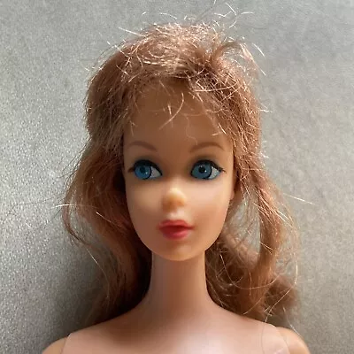 Vintage Mod Era Barbie TNT Red Hair Eyelashes Twist N Turn 1966 Japan Nude Read • $125
