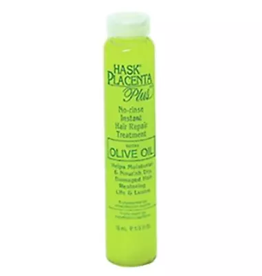 £8.80 • Buy Hask Placenta With Olive Oil Leave-In Instant Hair Repair, 5/8 Oz. (Lot Of 2)