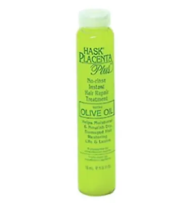 Hask Placenta With Olive Oil Leave-In Instant Hair Repair 5/8 Oz. (Lot Of 2) • £8.46