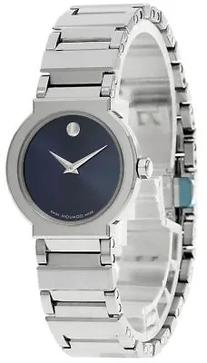 MOVADO Valor 26MM Quartz Stainless Steel Blue Dial Women's Watch 0604776 • $963.90