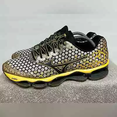 Mizuno Wave Prophecy 3 Running Shoes Men's Size 10 Yellow Black J1GR140001 Rare • $79