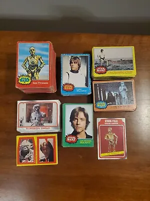 Lot Of 1977 Star Wars Cards (327) Empire Strikes Back (33) And Stickers (5) • $100