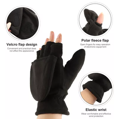 1 Pairs With Flip Cover Fingerless Mittens 3M Thinsulate Winter Gloves Men Women • $14.31