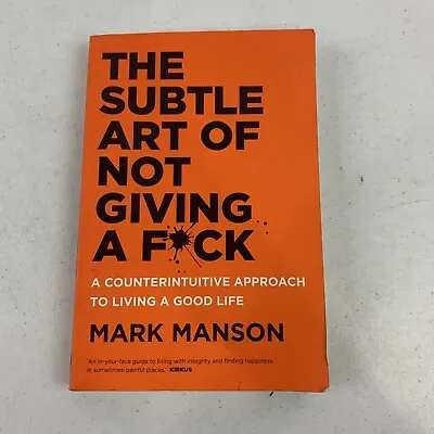 $18.95 • Buy The Subtle Art Of Not Giving A F#ck Paperback By Mark Manson Self Help Free Post