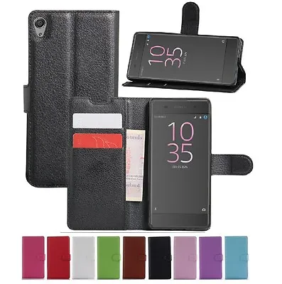 $5.69 • Buy Wallet Leather Flip Card Case Pouch Cover For Sony Xperia XA Genuine AuSeller