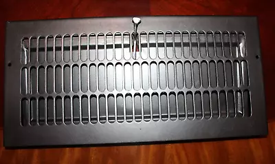 Antique Reconditioned Metal Rectangular Wall Heat Register Grille Grate Z-14 • $39.75