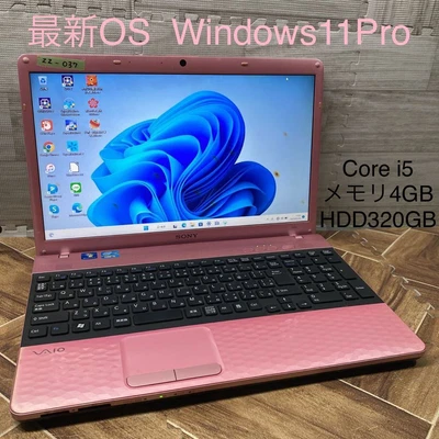 $192.28 • Buy SONY VAIO VPCEH38FJ Core I5 Windows11Pro Pink Memory 4GB HDD320GB Used Japanese