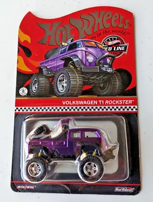 2023 RLC Hot Wheels Volkswagen T1 Rockster Red Line Club Exclusive New Purple TI • $37.89