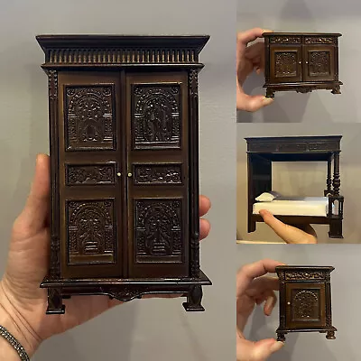 1:12 Scale Mini Miniature Furniture Medieval Tudor Bedroom Suit Eden New • $40.41